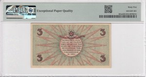 Latvia (Riga's Workers' Deputies Council) 3 Rubli 1919 - PMG 65 EPQ Gem Uncirculated