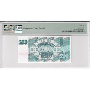 Latvia (Latvijas Banka) 200 Rublu 1992 - PMG 66 EPQ Gem Uncirculated