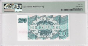 Latvia (Latvijas Banka) 200 Rublu 1992 - PMG 66 EPQ Gem Uncirculated
