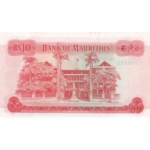 Mauritius 10 Rupees 1967 - Low #