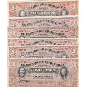 Mexico 20 Peso 1914 (6) Chihuahua