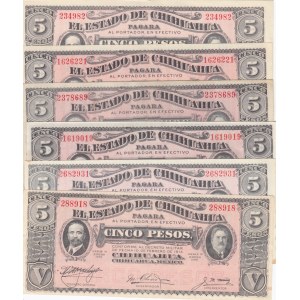 Mexico 5 Pesos 1914 (6) Chihuahua