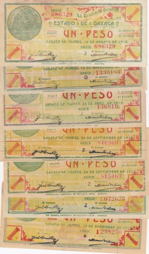 Mexico 1 Peso 1915 (7) Oaxaca