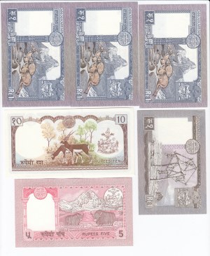 Group of Banknotes: Nepal (5)