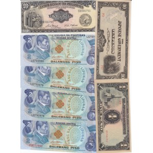Group of Banknotes: Philippines, including Japanese Government issues (13)