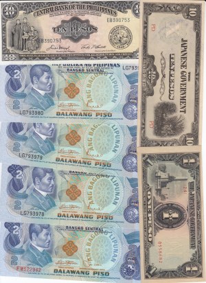 Group of Banknotes: Philippines, including Japanese Government issues (13)
