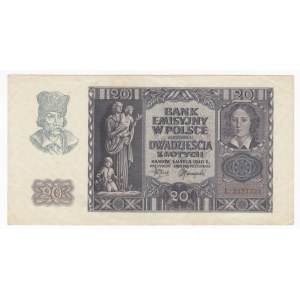 Poland 20 Zlotych 1940