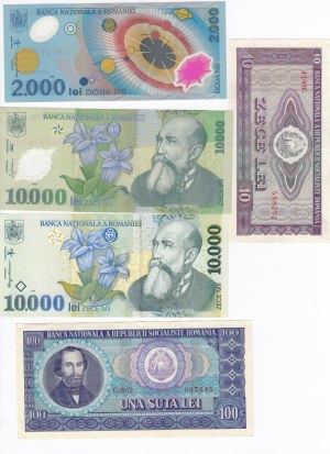 Group of Banknotes: Romania (5)