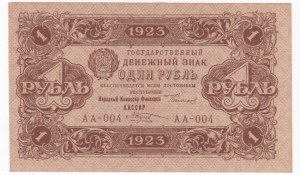 Russia (RSFSR) 1 Rouble 1923