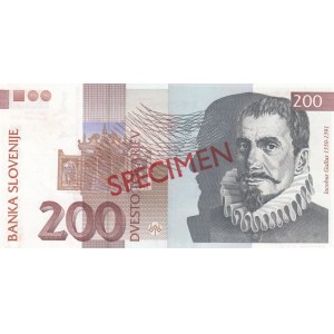 Slovenia 200 Tolarjev 2001 specimen