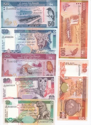 Group of Banknotes: Sri Lanka (7)