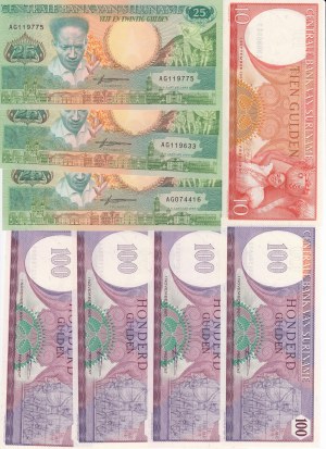 Group of Banknotes: Suriname(8)