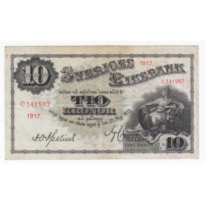 Sweden 10 Kronor 1917