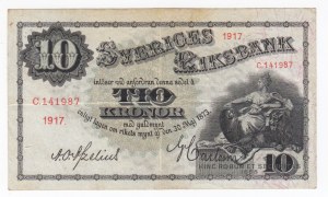Sweden 10 Kronor 1917