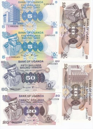 Group of Banknotes: Uganda (6)