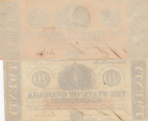 Georgia 10 & 20 Dollars 1862 (2)