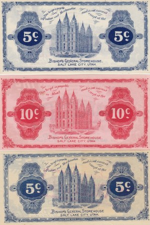 Salt Lake City 5 & 10 Cents 1898-1906 (3)