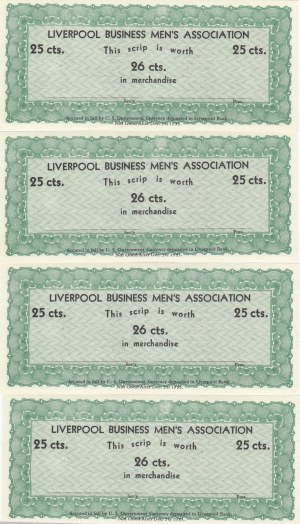 Liverpool Business Men's Association Scripts 25 & 50 Cents 1933 (8)