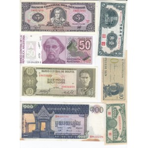Group of Stamps, Banknotes & Babe Ruth Souvenir Card