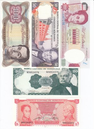 Group of Banknotes: Venezuela (5)