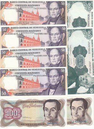 Group of Banknotes: Venezuela (8)