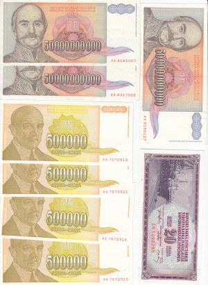 Group of Banknotes: Yugoslavia (31)