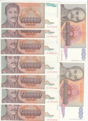 Group of Banknotes: Yugoslavia (31)