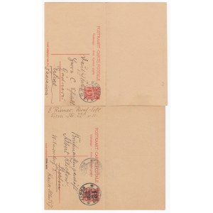 Gruppe von Postkarten - Estnische Ganzsachen (2)