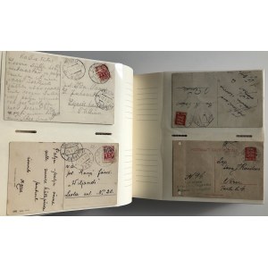 Collection of postcards: mostly Estonian postcards featuring postmarks from the letter L to P (1 album)