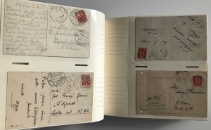 Collection of postcards: mostly Estonian postcards featuring postmarks from the letter L to P (1 album)