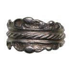 Livonian Silver Men’s Ring - 14×22 mm, 4.39 g, Ornate Folk Design, ca. 17th-18th Century