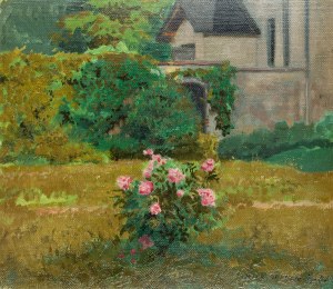 Józef Rapacki (1871 Warsaw - 1929 Olszanka near Skierniewice), Flowering bush, 1926.