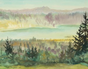 Rafał Malczewski (1892 Kraków - 1965 Montreal), Mountain Landscape, 1938.