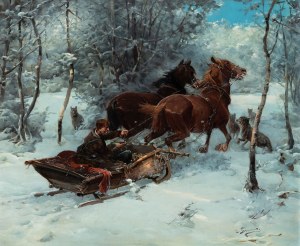 J. Konarski (1st half of the 20th century), Attack of the wolves
