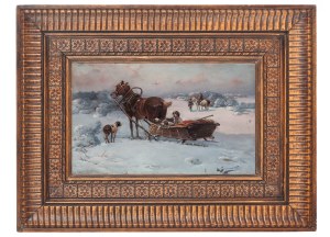 Jan Konarski (1850-1918), On the way to the hunt