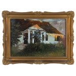 Bronisława Rychter-Janowska (1868 Kraków - 1953 tamże), Dworek w zachodzącym słońcu
