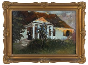 Bronisława Rychter-Janowska (1868 Kraków - 1953 there), Dworek w zachodzącym słońcu