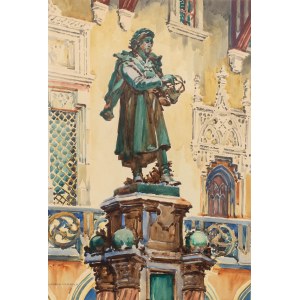 Henryk Uziembło (1879 Myślachowice - 1949 Kraków), Pomnik Kopernika na dziedzińcu Collegium Maius