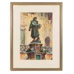 Henryk Uziembło (1879 Myślachowice - 1949 Kraków), Pomnik Kopernika na dziedzińcu Collegium Maius