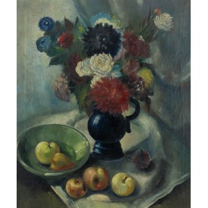 Wacław Piotrowski (1887 - 1967), Martwa natura z owocami, 1933 r.