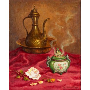 Stanisław Pociecha (1888-1948), Martwa natura z wazką / Incense Burner