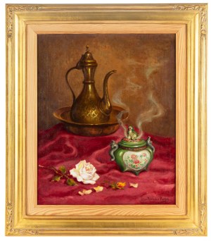 Stanislaw Pociecha (1888-1948), Still Life with Vase / Incense Burner