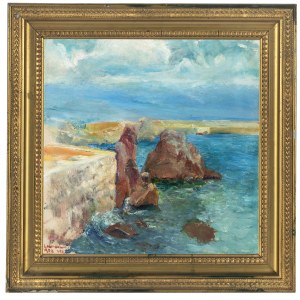 Stanislaw Batowski-Kaczor (1866 Lviv - 1946 there), Landscape from the Opatija Riviera - Lowran, 1908.