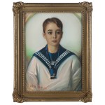 Józef Kidoń (1890 Rudzica - 1968 Warszawa), Portret chłopca, 1938 r.