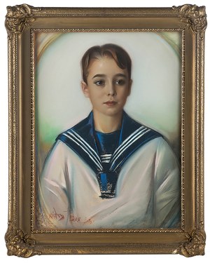 Józef Kidoń (1890 Rudzica - 1968 Warsaw), Portrait of a boy, 1938.