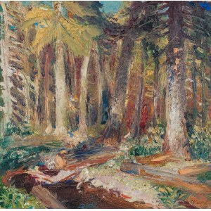 Fryderyk Pautsch (1887 Delatyn - 1950 Kraków), Widok lasu