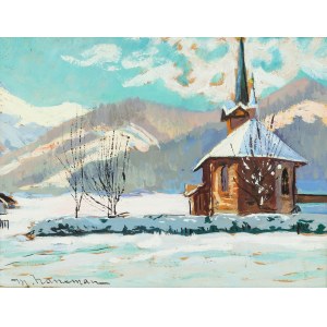 Max Hanemann (1882 Łódź - 1941/42), Pejzaż Tatrzański