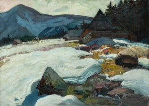 Michał Stańko (1901 Sosnowiec - 1969 Katowice), Winter mountain landscape