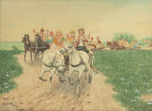 Kajetan Kosinski (1847 Luzhany in Bukovina - 1935 Lviv), Wesele jedzie