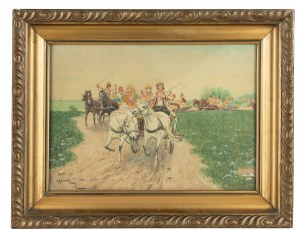 Kajetan Kosinski (1847 Luzhany in Bukovina - 1935 Lviv), Wesele jedzie